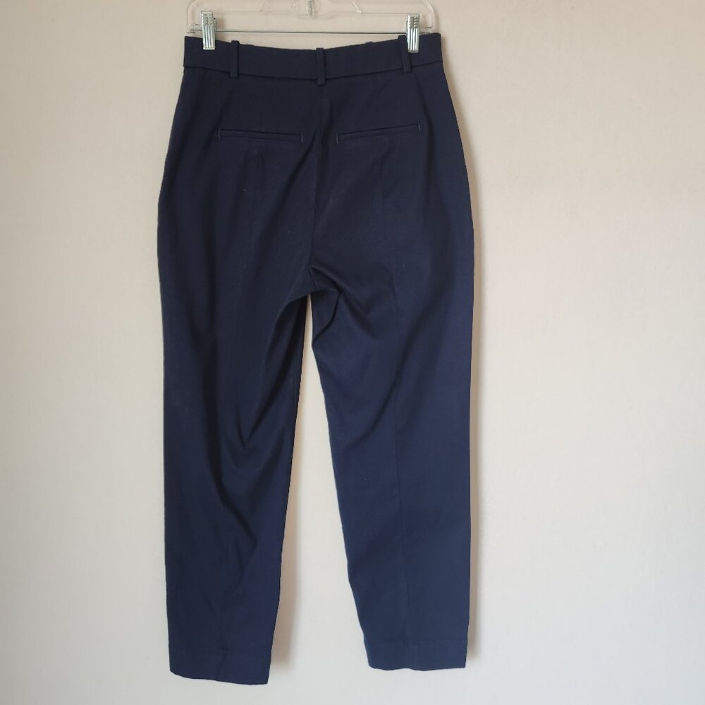 NWT SPANX Supersmooth Stretch Twill Straight Pant Zip-Pocket Timeless Navy - Picture 5 of 15